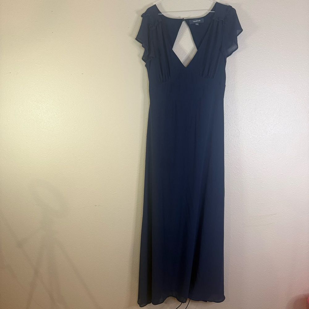 Modcloth Navy You’re Flowing Places Dress 10